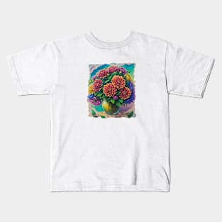 Dahlia Positive Art Deco Minimalist Vintage Kids T-Shirt